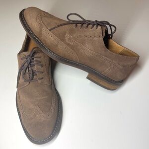 Vionic Men's Bruno Brown Suede Oxford Shoes Size- 10.5